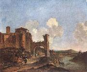 ASSELYN, Jan Italian Landscape with SS. Giovanni e Paolo in Rome Spain oil painting artist